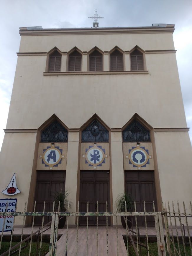Fachada da Igreja Evangélica de Confissão Luterana (IECLB) em Não-Me-Toque