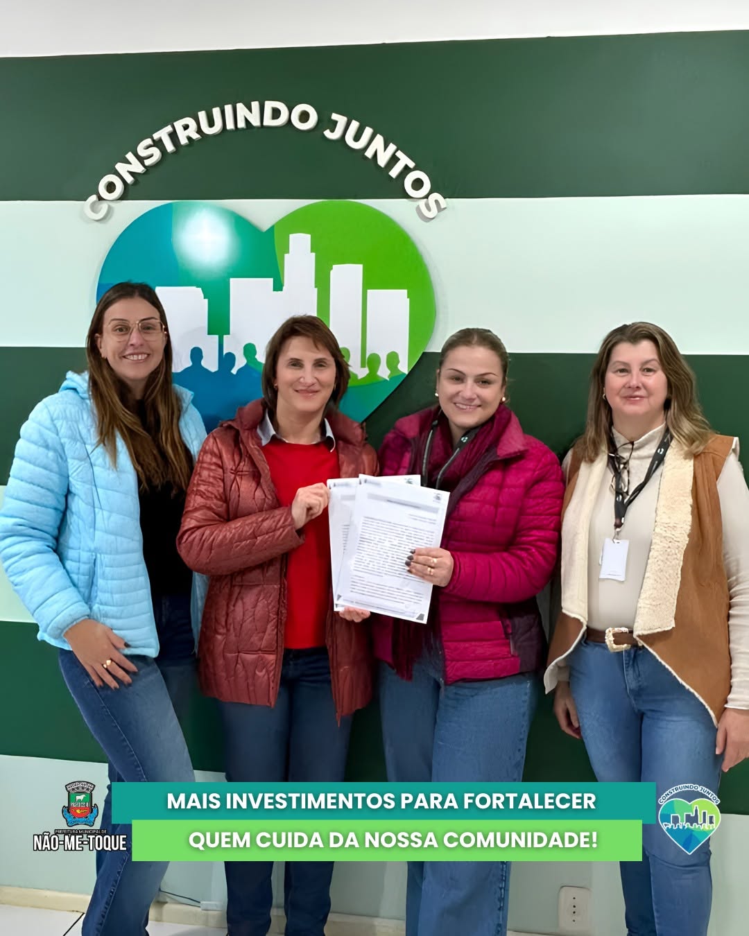 Imagem: Mais investimentos para fortalecer quem cuida da nossa comunidade!