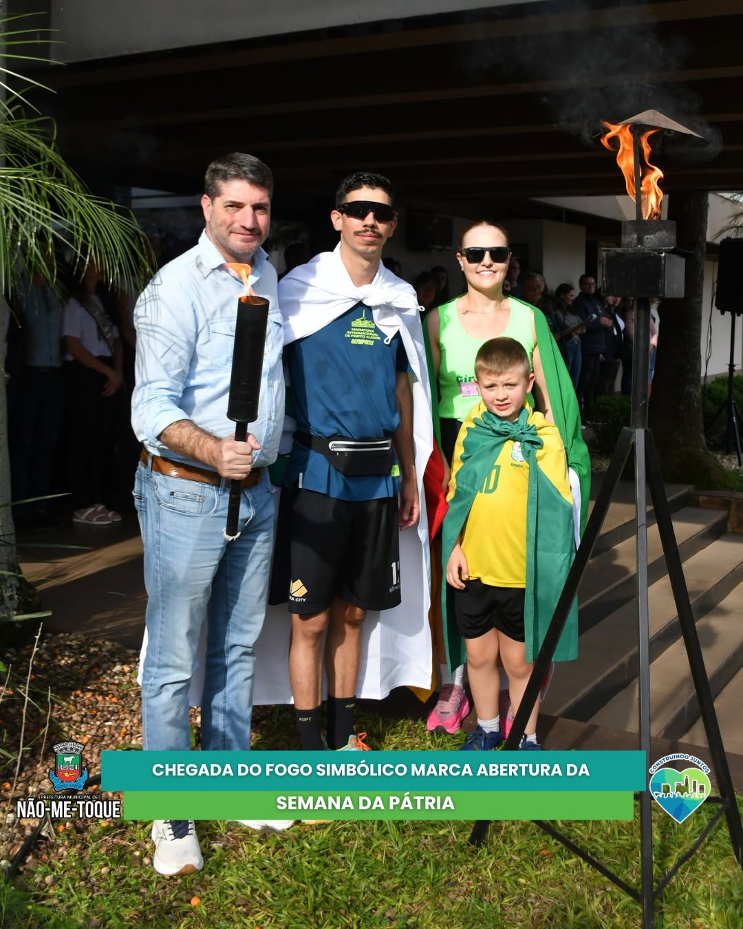 Chegada do Fogo Simbólico marca abertura da Semana da Pátria A Semana da Pátria foi oficialmente aberta na tarde de quar.