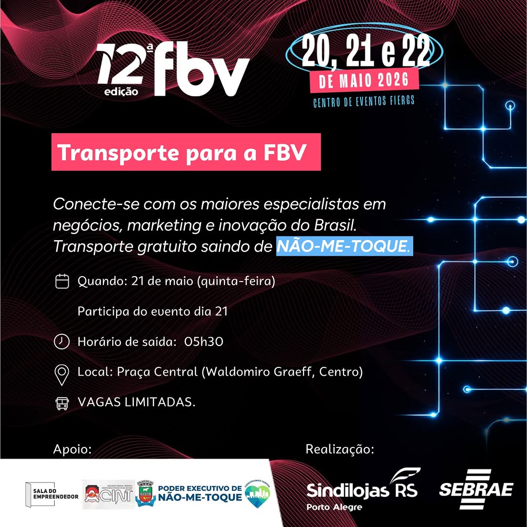 Imagem: Sala do Empreendedor convida: Este é um convite para a FBV - Feira Brasileira do Varejo 2026 , um dos principais eventos.