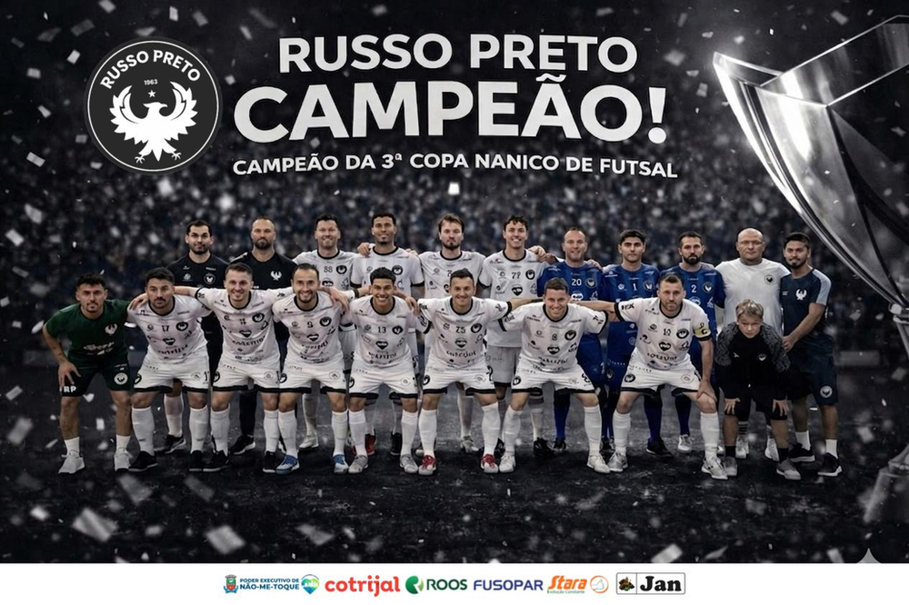 Russo Preto conquista a 3ª Copa Nanico de Futsal