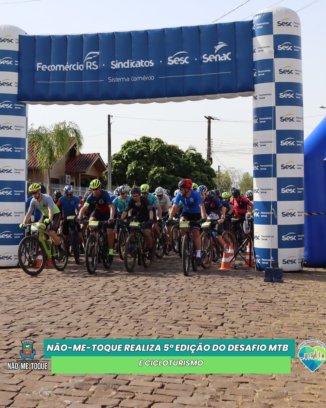 Não-Me-Toque realiza 5ª edição do Desafio MTB e Cicloturismo No dia 30 de novembro, Não-Me-Toque encerrou o mês com a re.