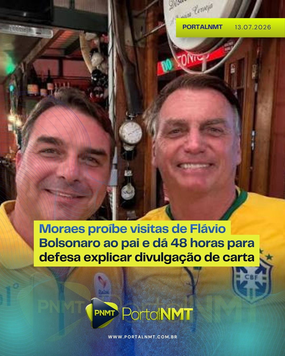 Moraes proíbe visitas de Flávio Bolsonaro ao pai e dá 48 horas para defesa explicar divulgação de carta O ministro do Su...