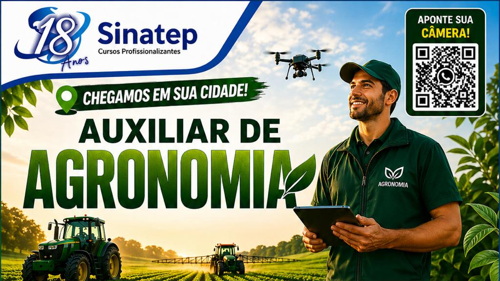 Quer trabalhar no agro? Curso de Auxiliar de Agronomia está com matrículas abertas em Não-Me-Toque!