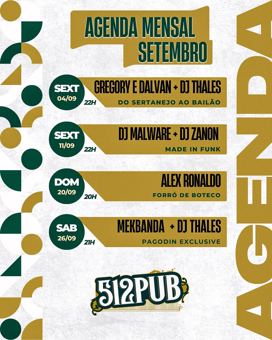 Imagem: SETEMBRO PROMETE NO 512 PUB!