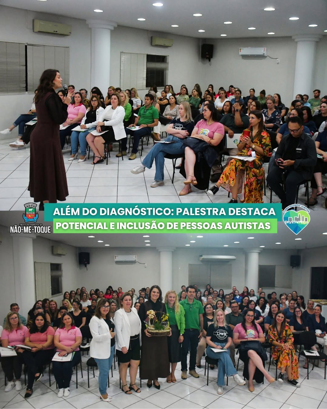 Além do diagnóstico: palestra destaca potencial e inclusão de pessoas autistas Palestra promovida pela Administração Mun.