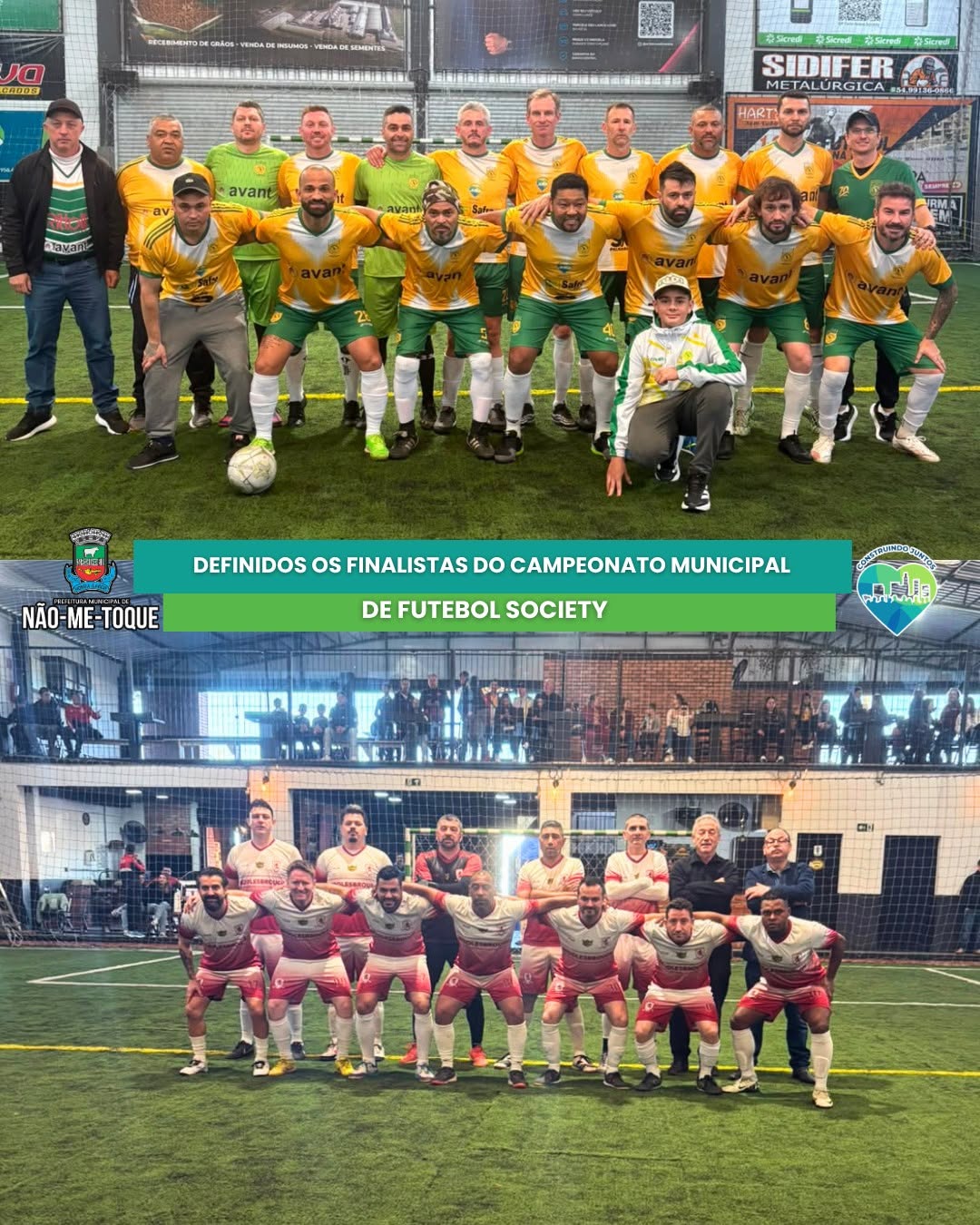 Definidos os finalistas do Campeonato Municipal de Futebol Society O Campeonato Municipal de Futebol Society já tem seus.
