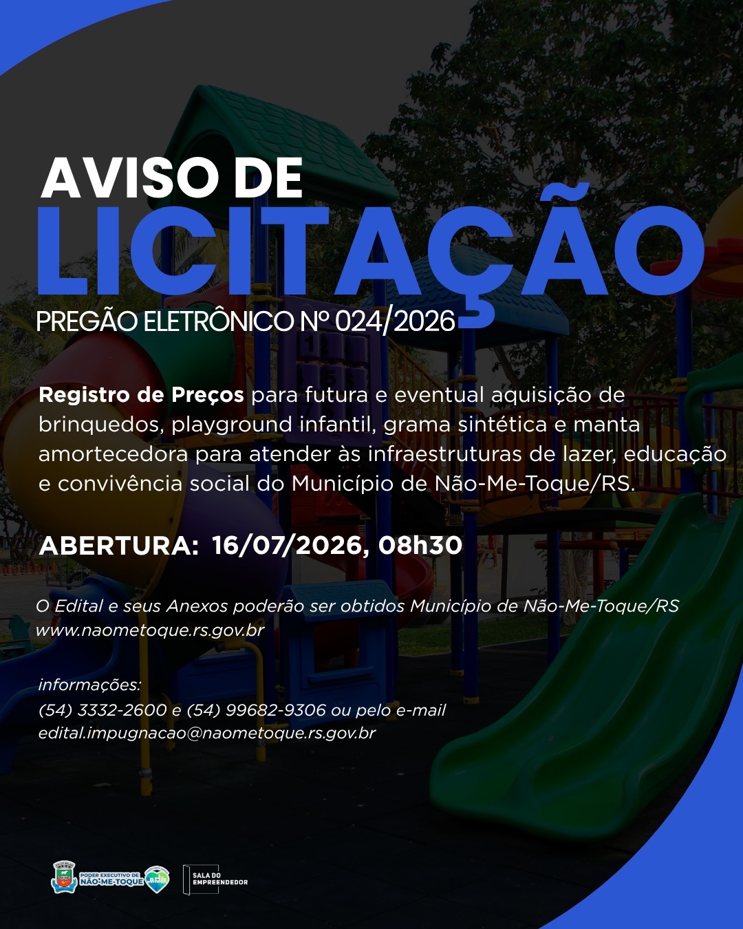 Imagem: Informações: ☎(54) 3332-2600 e (54) 99682-9306 ou pelo e-mail: edital.